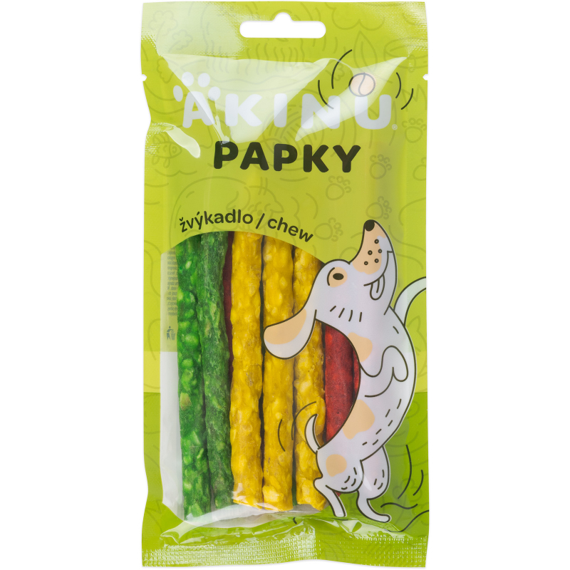 AKINU tyčinky žvýk. barevné 9 ks