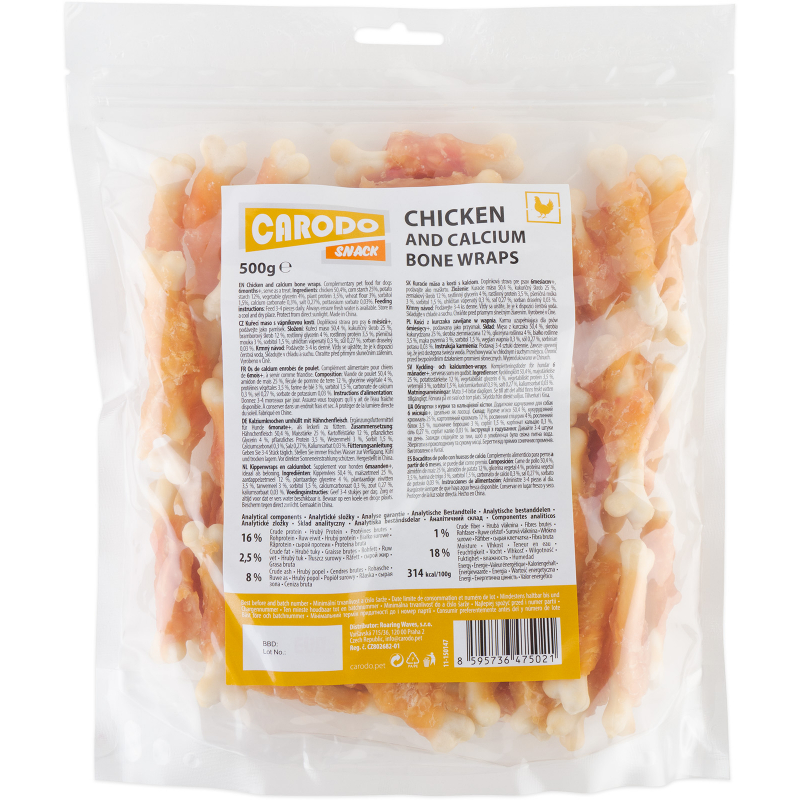 CARODO Kuřecí maso s vápníkovou kostí 500 g