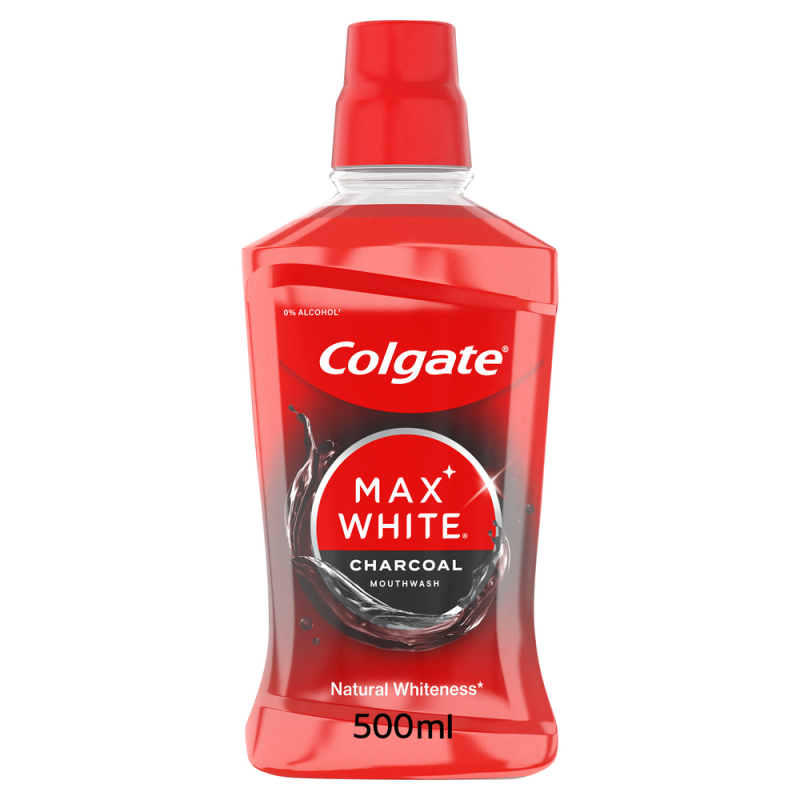 Voda ústní COLGATE Max White Charcoal 500 ml