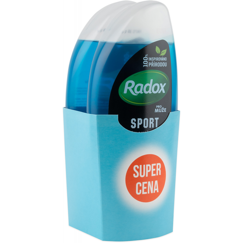 Sprchový gel RADOX MEN Sport 3v1 DUO 2x 250 ml
