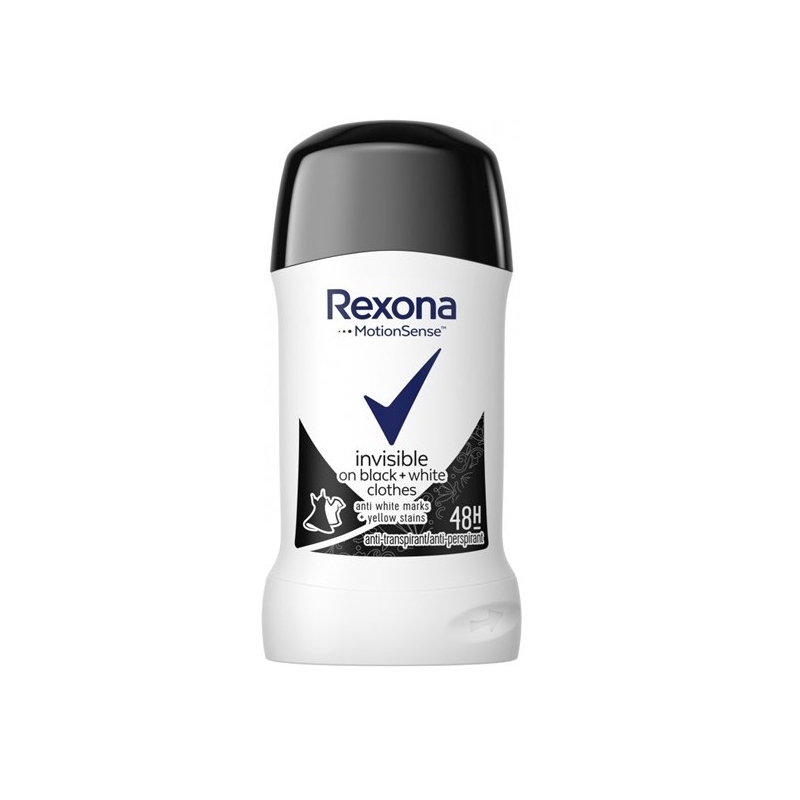 REXONA stick Invisible black+white 40ml