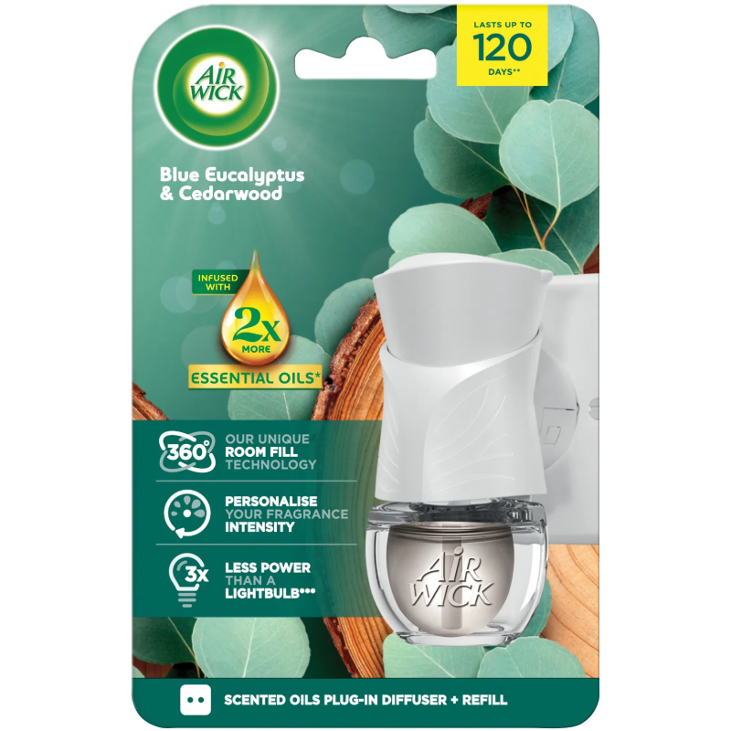 AIR WICK electric komplet Eukalyptus a cedrové dřevo 19 ml