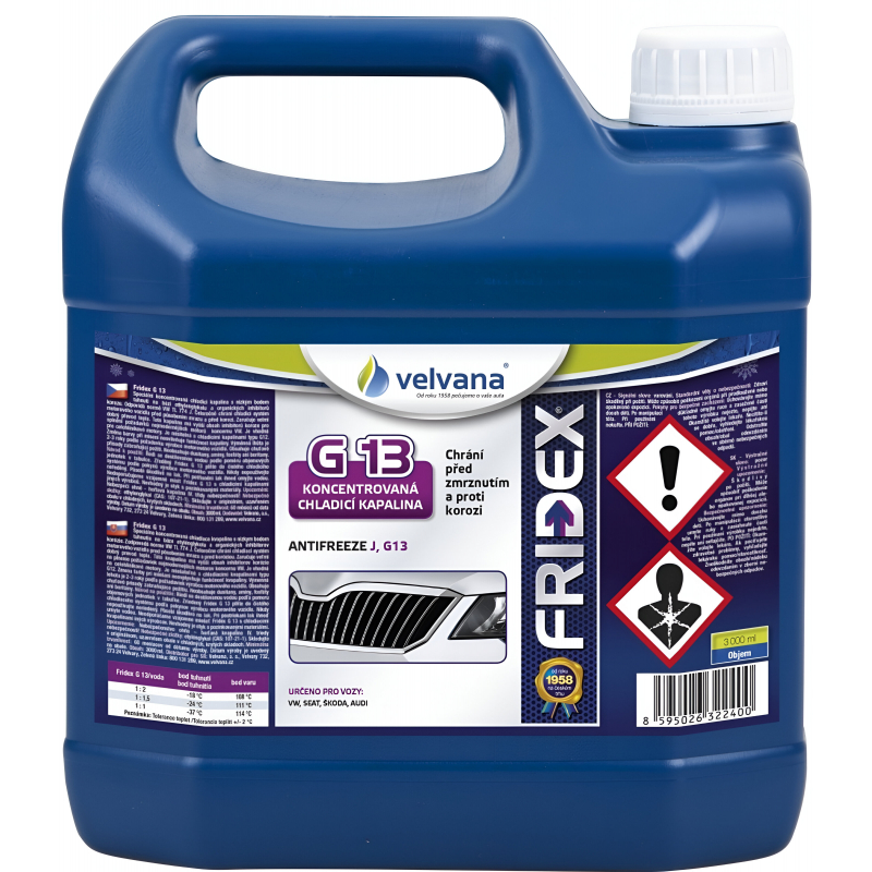 3l chlad�c� kapalina, koncentr�t FRIDEX G13, -37�C, fialov�
