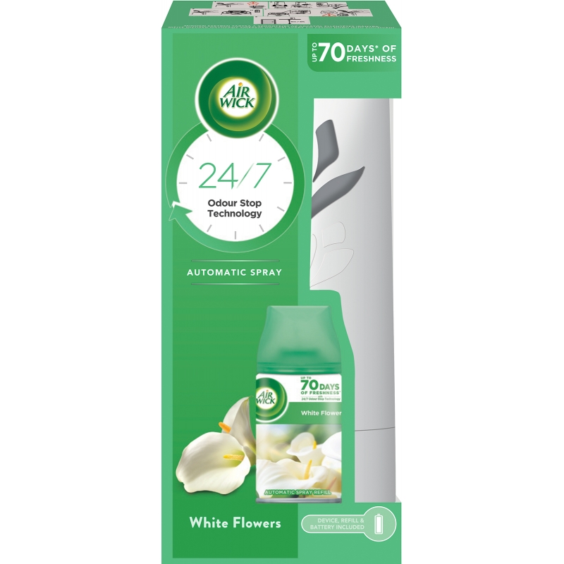 AIR WICK FreshMatic komplet Bílé květy 250 ml