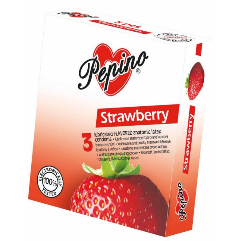 Kondomy PEPINO Strawberry 3 ks