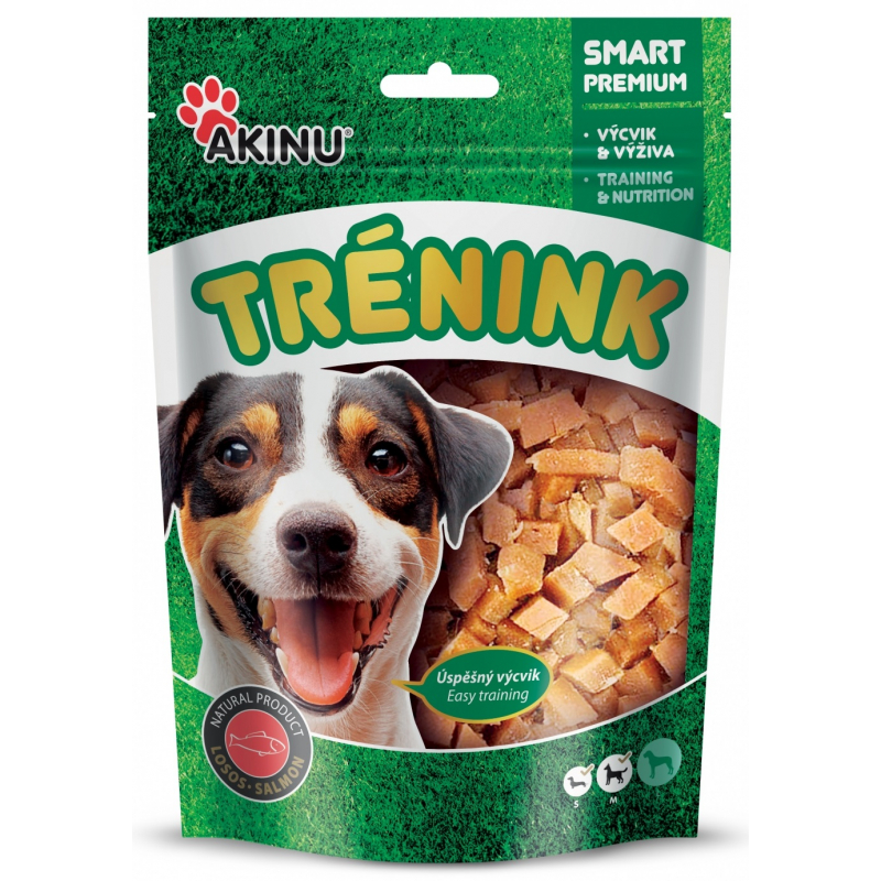 AKINU Lososové kostky tréninkové pro psy 120 g