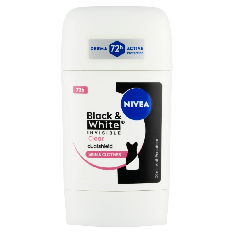 NIVEA antiperspirant stick Black&White Invisible Clear 50 ml