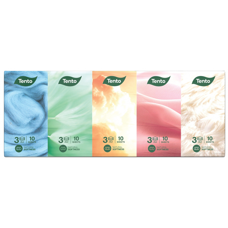 Kapesníčky TENTO Natural Soft 10x10 3vrstvé