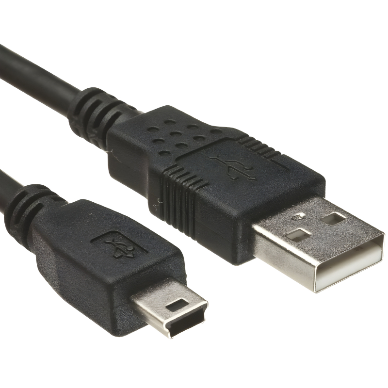 Kabel Digitus USB kabel USB A samec na B-mini 5pin samec, měď, 1m