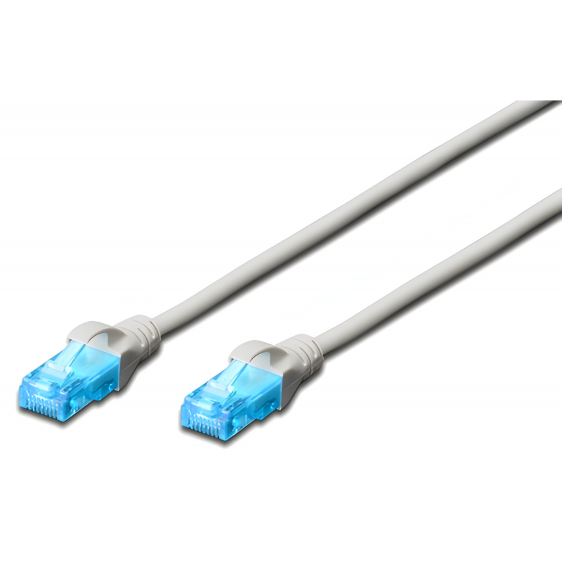 Kabel UTP Digitus Patch CAT 5e, AWG 26/7, šedý 3m