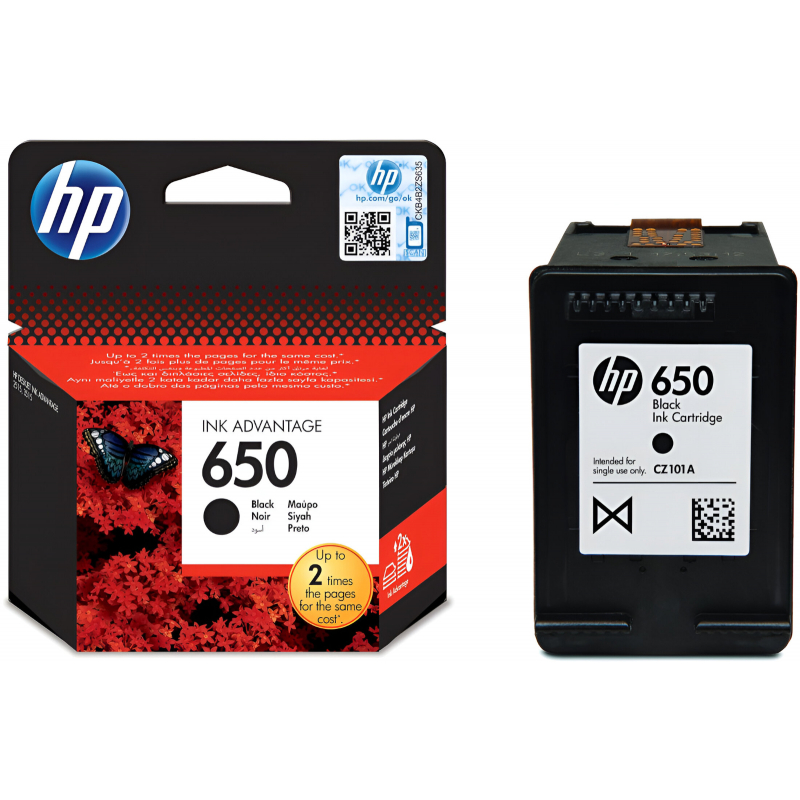 Cartridge HP CZ101AE Ink Cart Černá No. 650 pro DJ2515,2645