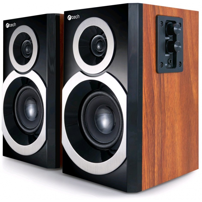 Reproduktory C-TECH  SPK-310WD, 2.0, dřevěné