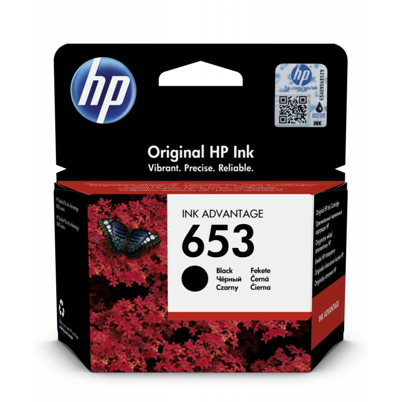 Cartridge HP 653 černá inkoustová náplň (3YM75AE)