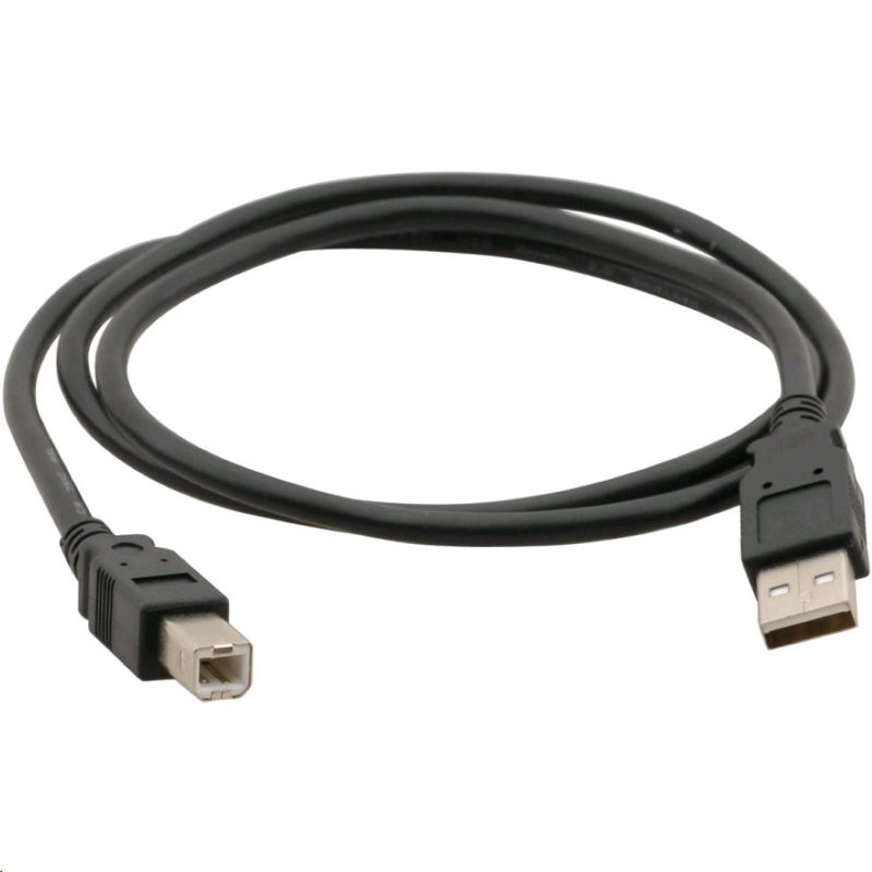 Kabel C-TECH USB A-B 1,8m 2.0, černý