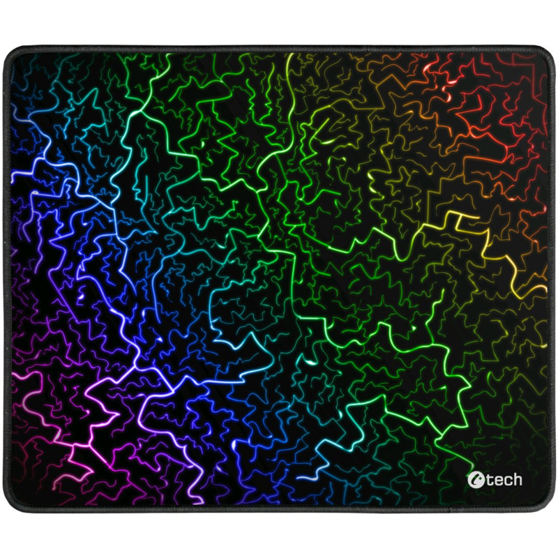 Podložka pod myš C-TECH ANTHEA ARC, barevná, pro gaming, 320x270x4mm