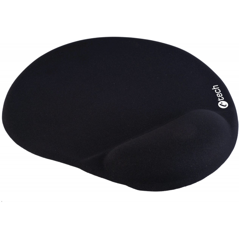 Podložka pod myš gelová C-TECH MPG-03, černá, 240x220mm