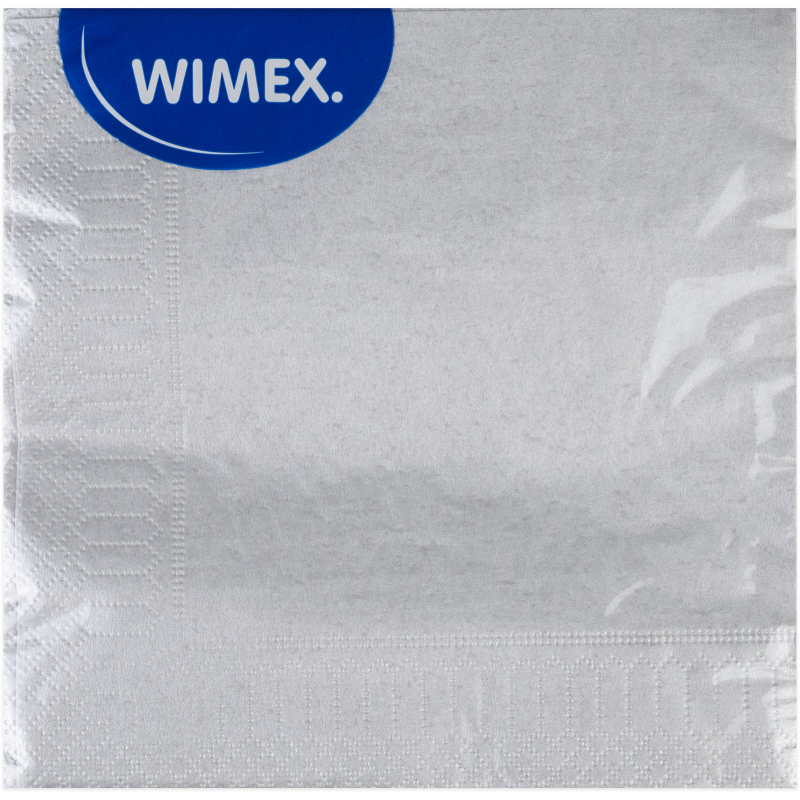 20x ubrousky 3-vrstvé 33 x 33 cm stříbrné