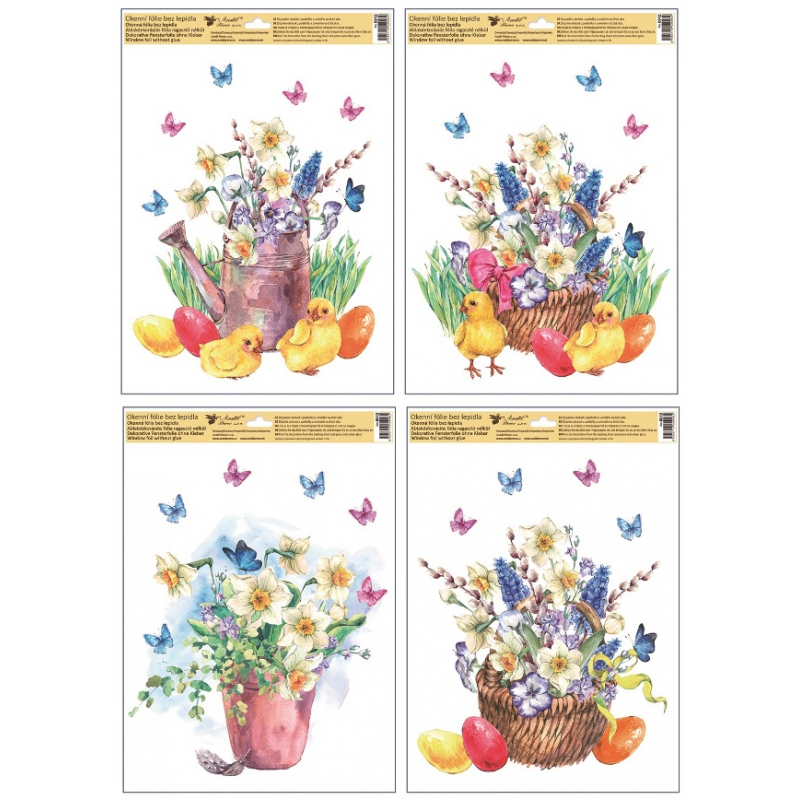Okenn� f�lie Velikono�n� kytice 30 x 42 cm