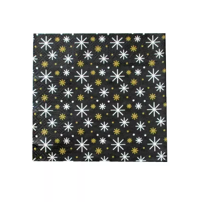 20x ubrousky Vánoční 3-vrstvé 33 x 33 cm, VLOČKY