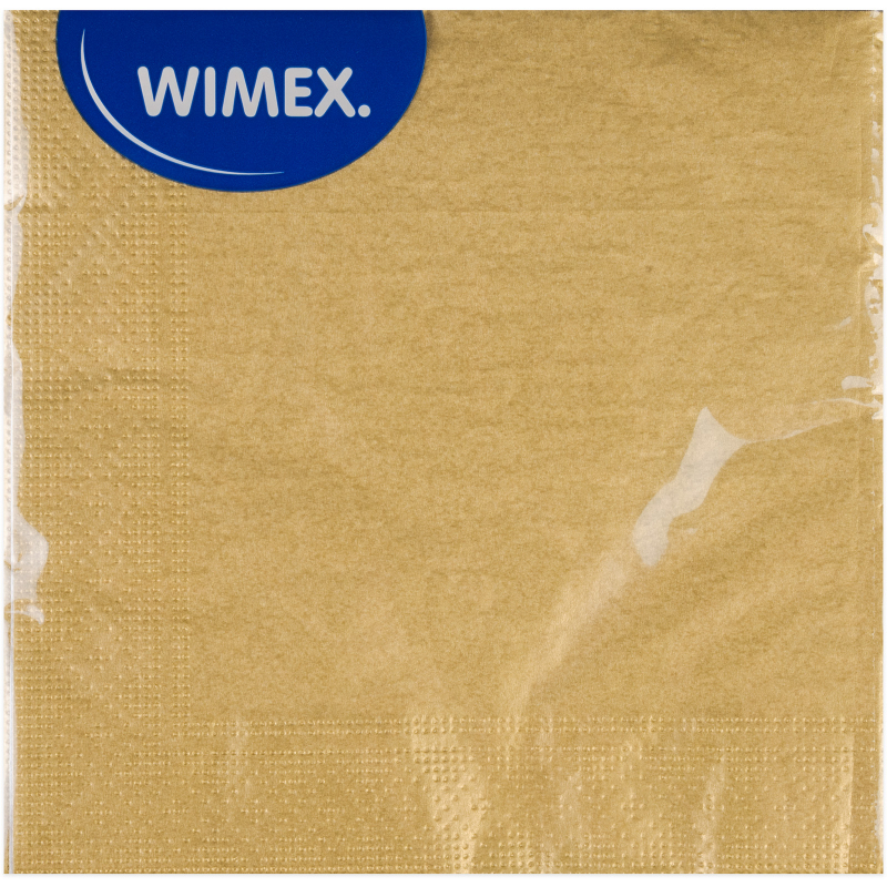 20x ubrousky 3-vrstvé 33 x 33 cm zlaté