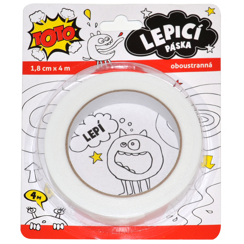 Lepicí páska oboustranná 4 m x 18 mm