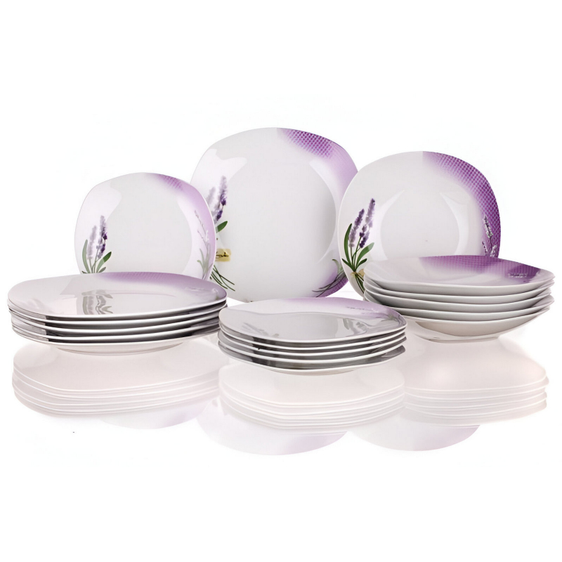 Sada talířová Banquet LAVENDER 18 ks