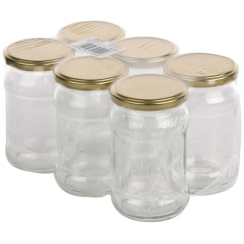 6x sklenice zava�ovac� �roubovac� 315ml s v��kem