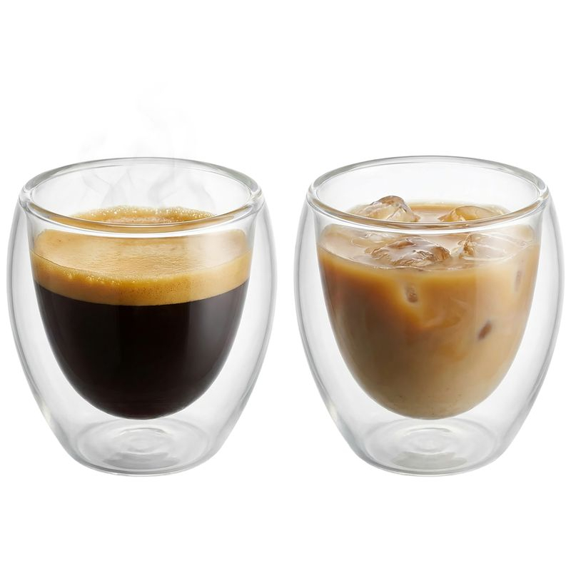 2x sklenička MagicHome Espresso na kávu 90ml