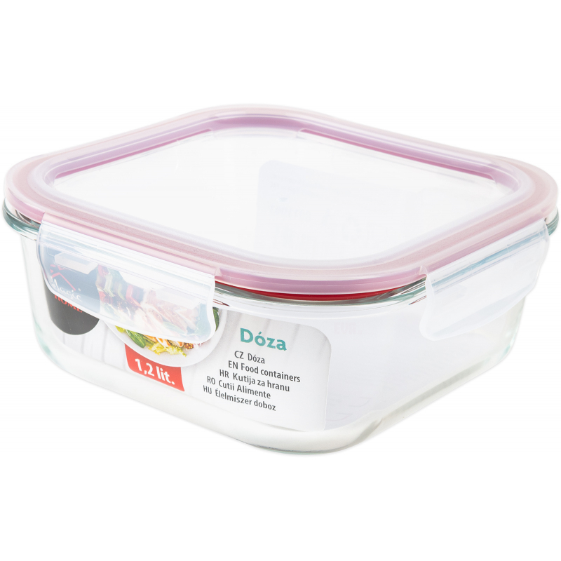 D�za sklen�n� s t�sn�n�m MagicHome CLIP 1,2l, �tvercov�