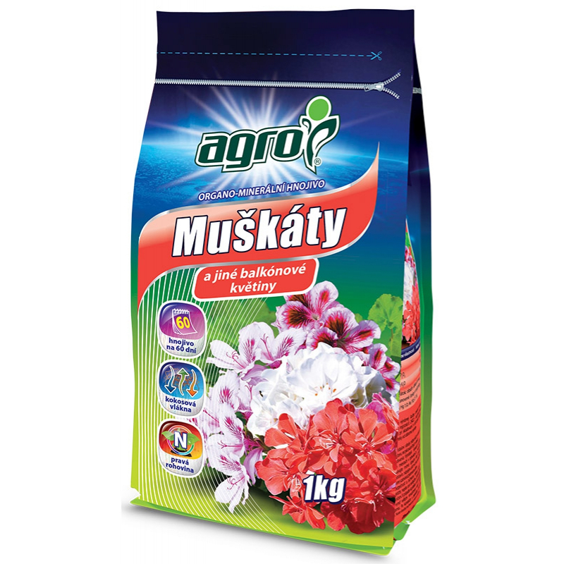 Agro organominerální hnojivo muškáty 1kg