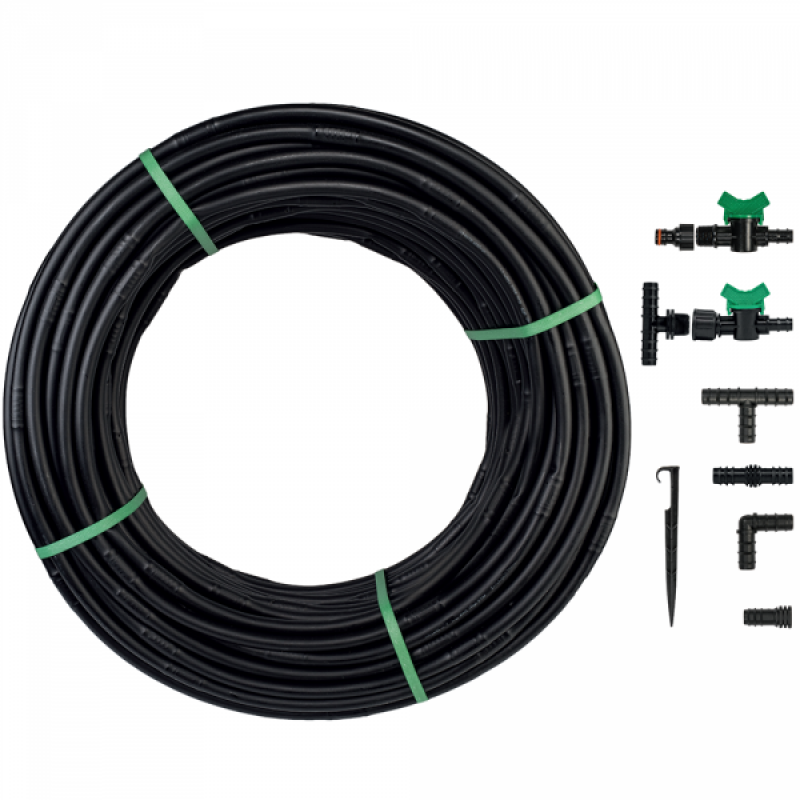 Sada pro kapkovitou závlahu s časovačem Bradas WATER DRIP 1/2" 100m