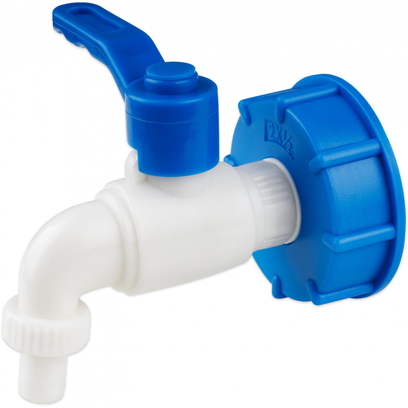 Kohout výpustný 1/2" s redukcí na IBC nádrž S60x6, model 2