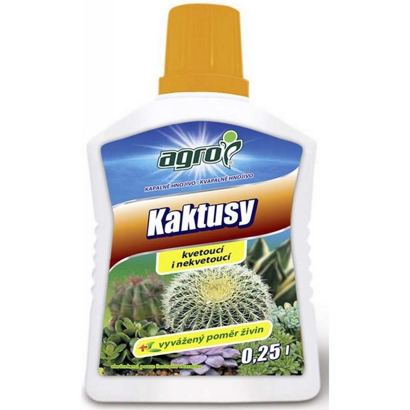 Agro hnojivo pro kaktusy a sukulenty 0,25 l