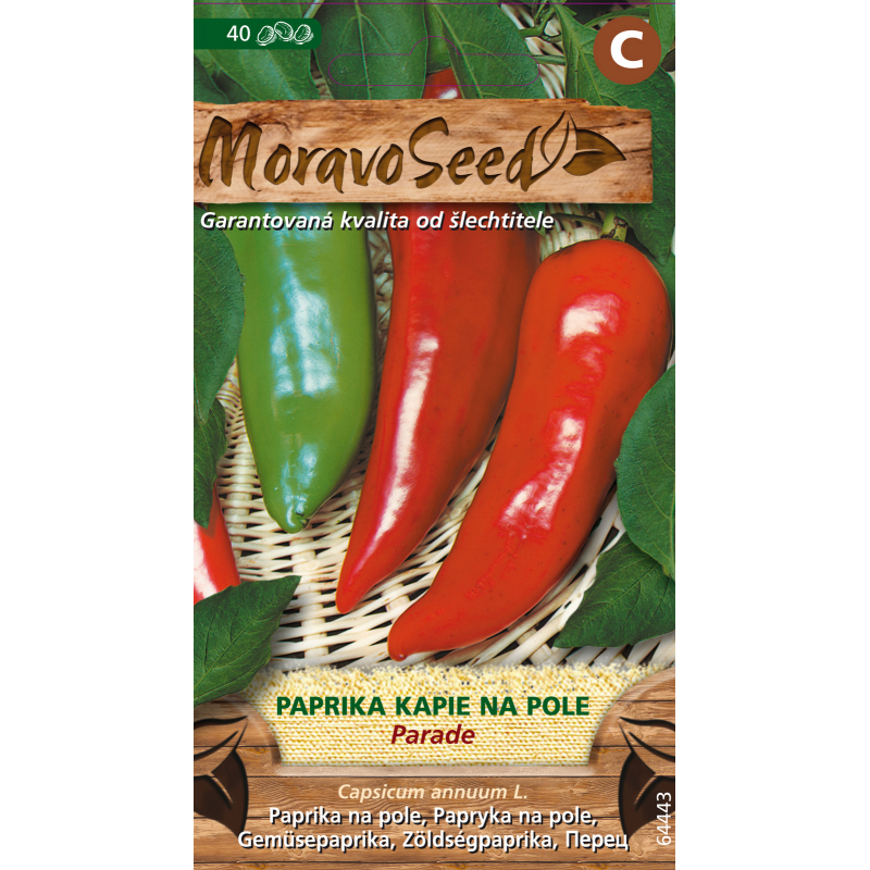 Paprika raná kapie PARADE, osivo