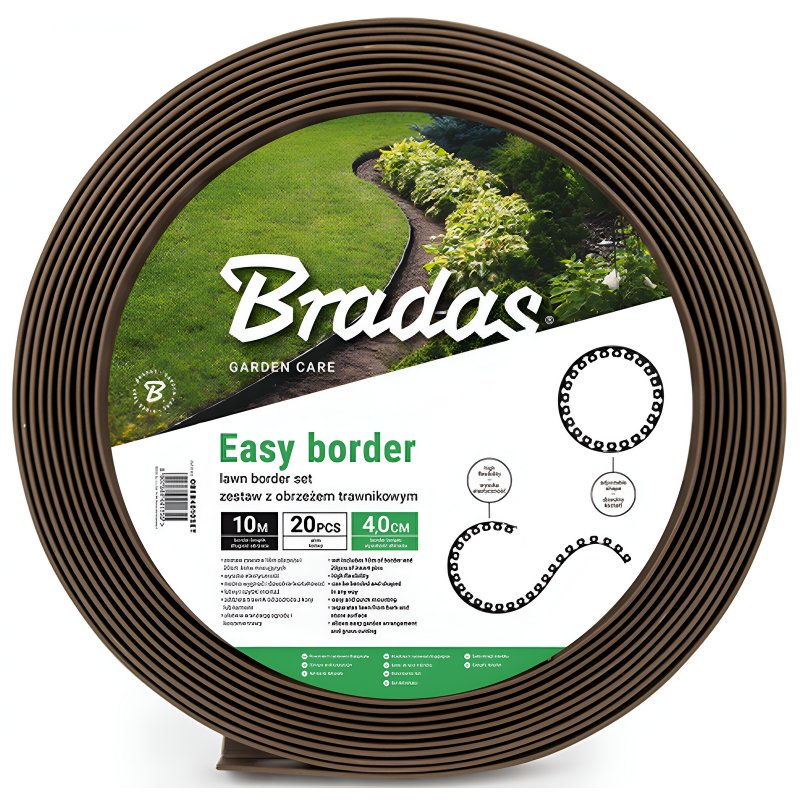 Obrubn�k zahradn� 10m, v 5cm EASY BORDER SET hn�dy