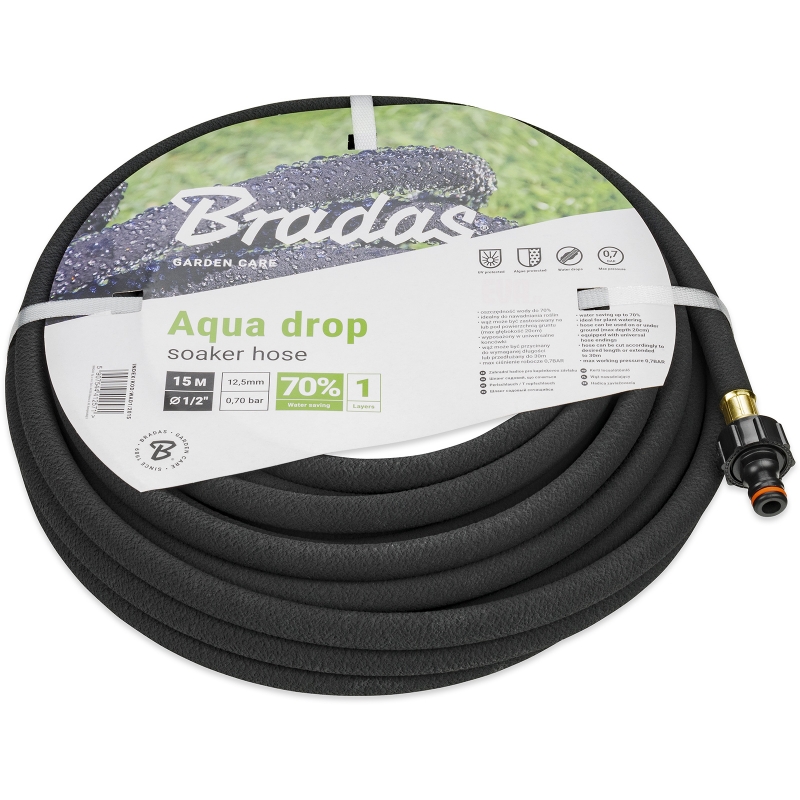 Hadice Bradas AQUA-DROP 15m pro kapkovitou závlahu 1/2"
