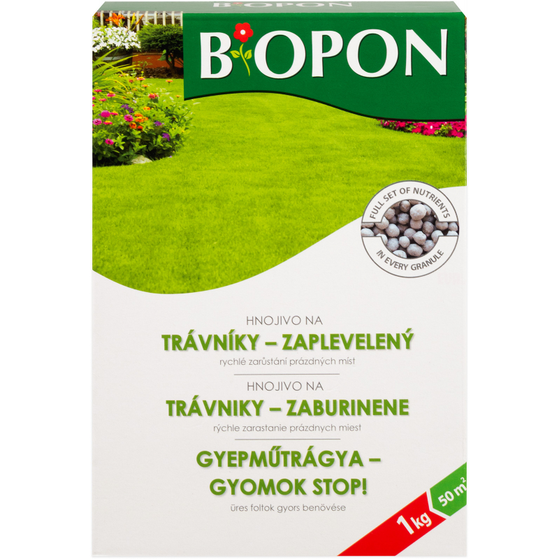 BOPON hnojivo na tr�vn�k proti plevel�m 1kg miner�ln�