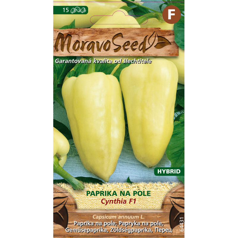 Paprika zeleninová CYNTHIA F1 do fol., osivo