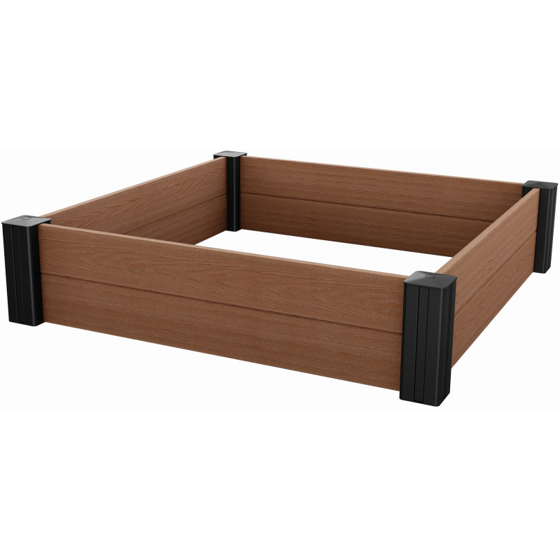Vyvýšený záhon KETER Vista Modular hnědý 121,5 x 121,5 x 27 cm