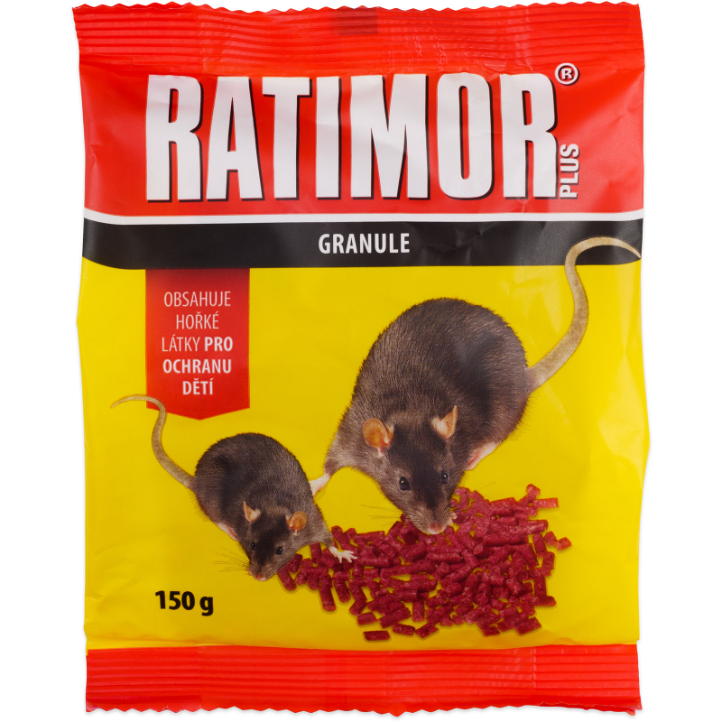 Ratimor Bromadiolon granule na myši a potkany 150g