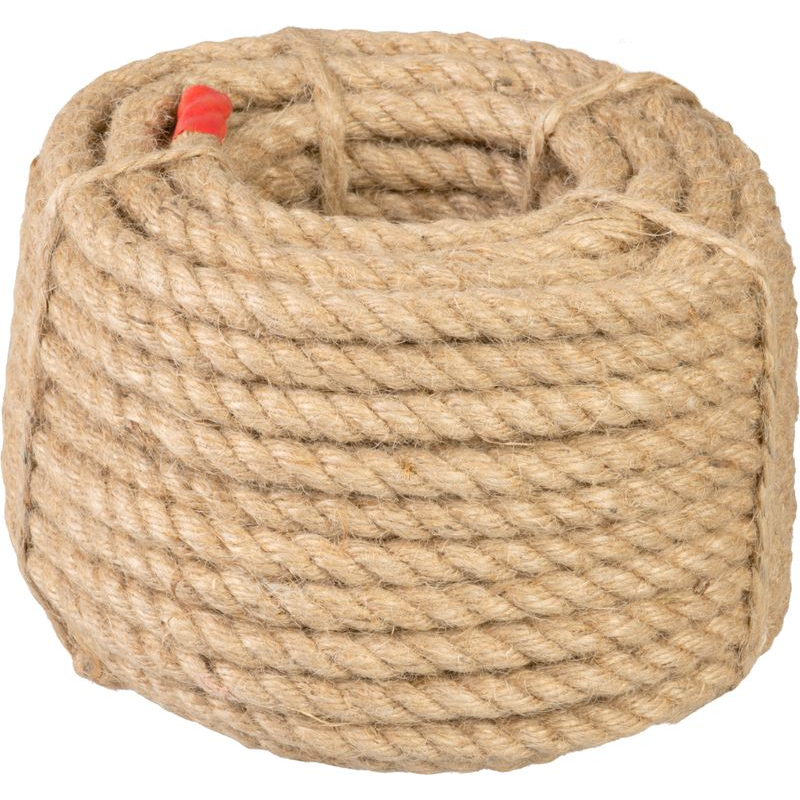 Lano přírodní jutové 20m x 10mm, trojpramenné