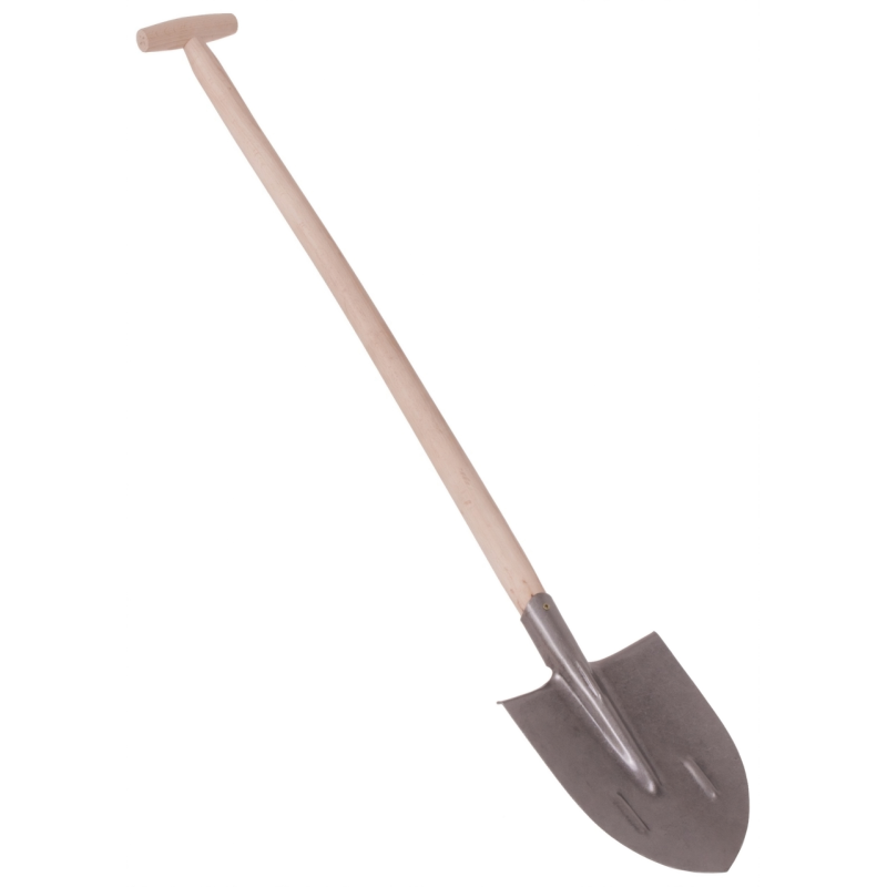 Rýč špičatý lakovaný s násadou T 90cm