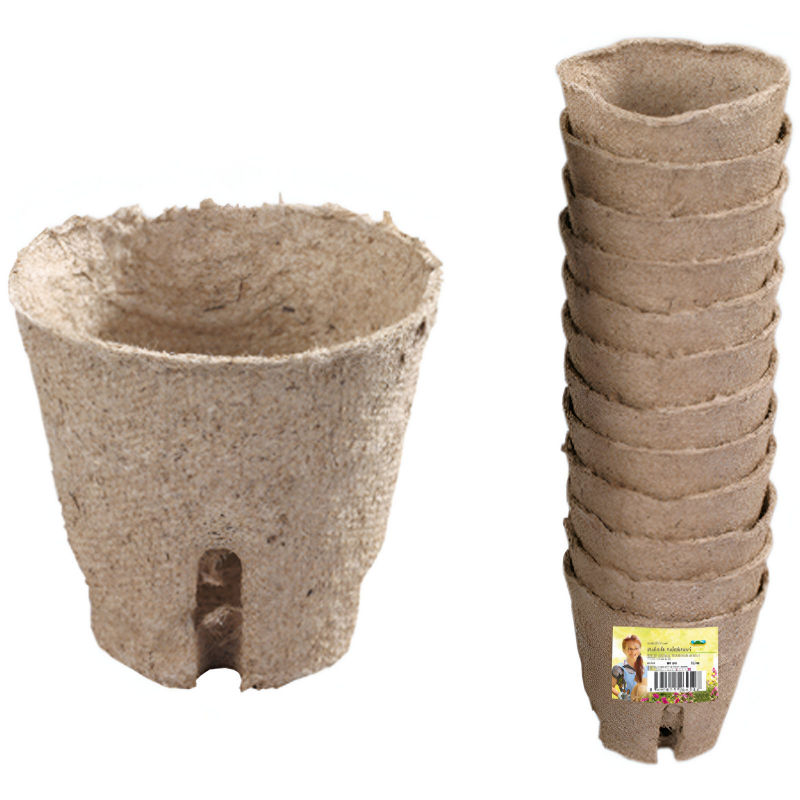 24x květináč rašelinový se zářezem 6cm