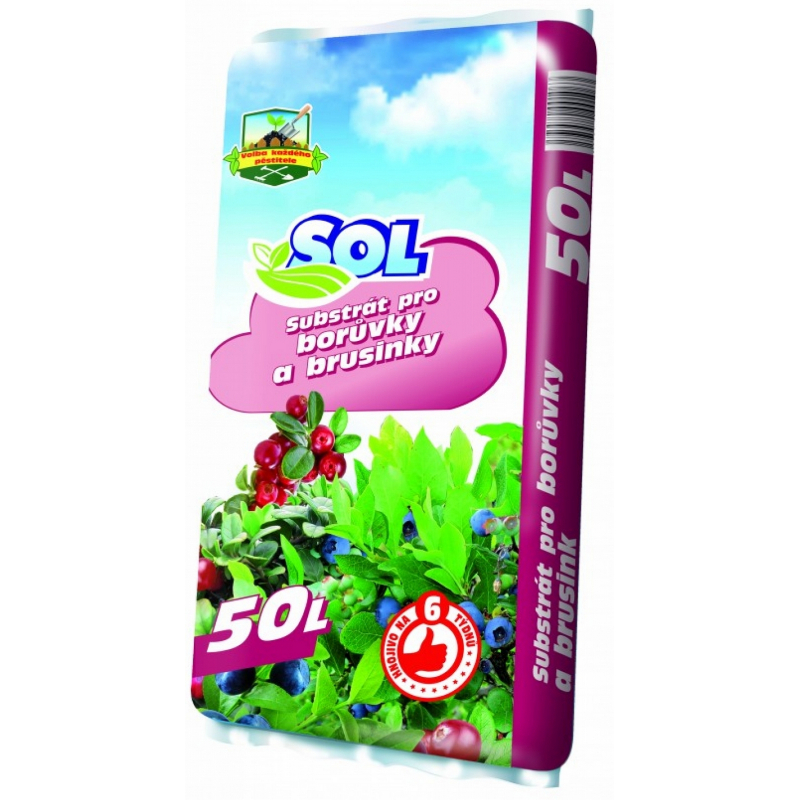 Substrát pro borůvky a brusinky SOL 50 l