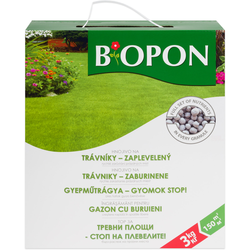 BOPON trávníkové hnojivo proti plevelům 3 kg