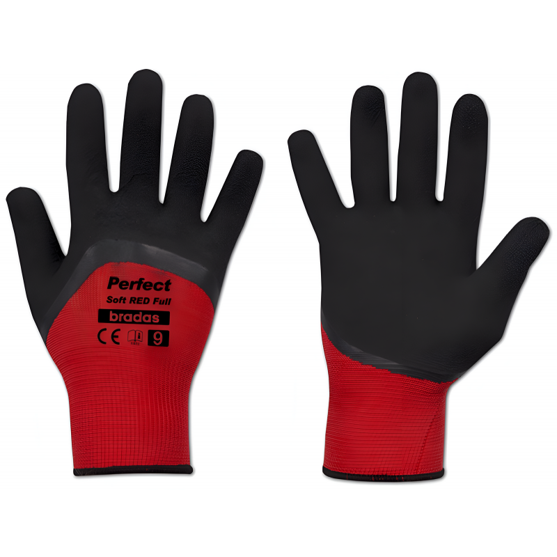 Rukavice Perfect Soft Red Full 8", latex