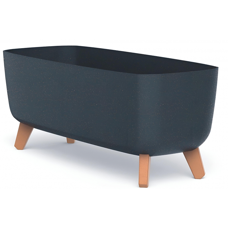 Květináč GRACIA CASE ECO WOOD antracit 58 cm