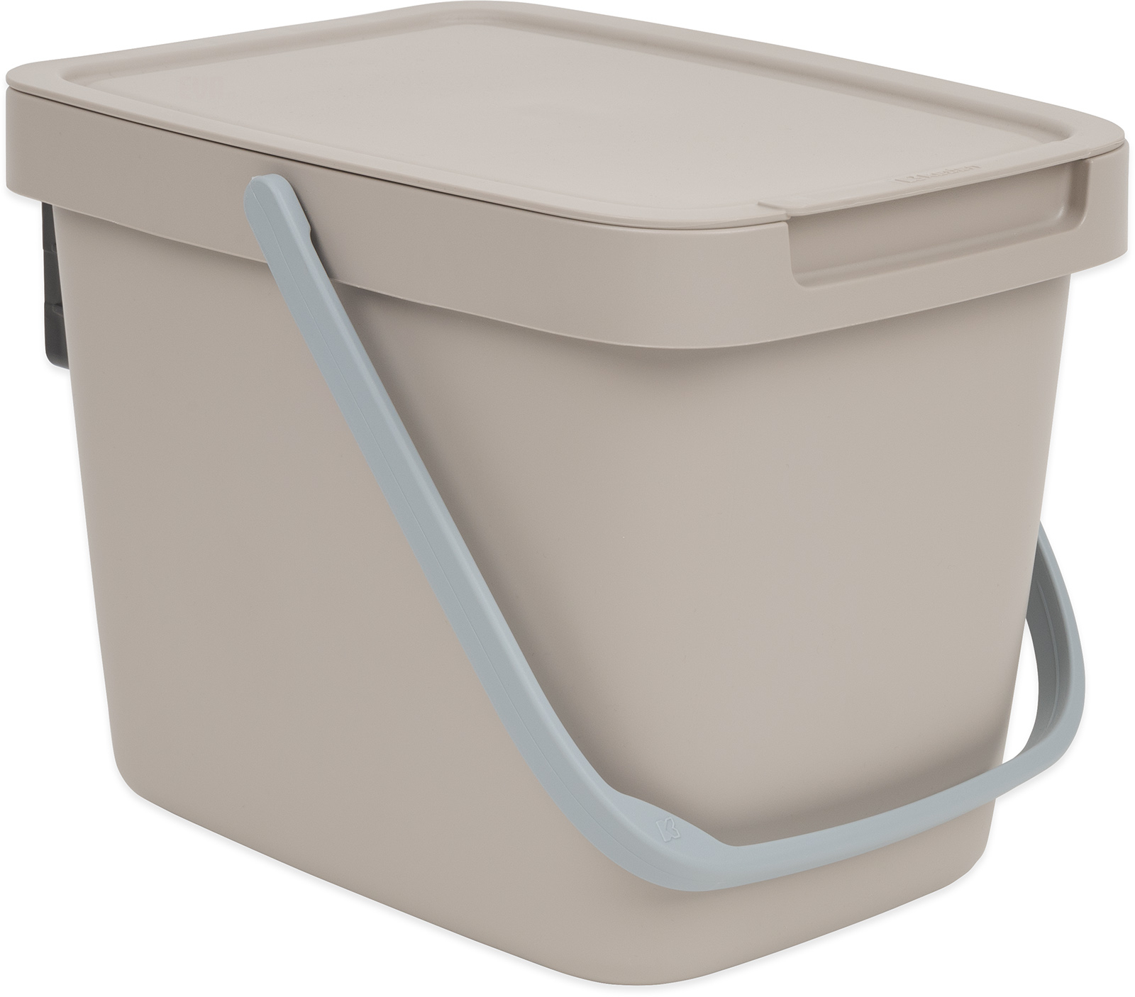Koš odpadkový/úložný box SYSTEMA Q COLLECT světle hnědý, 6l