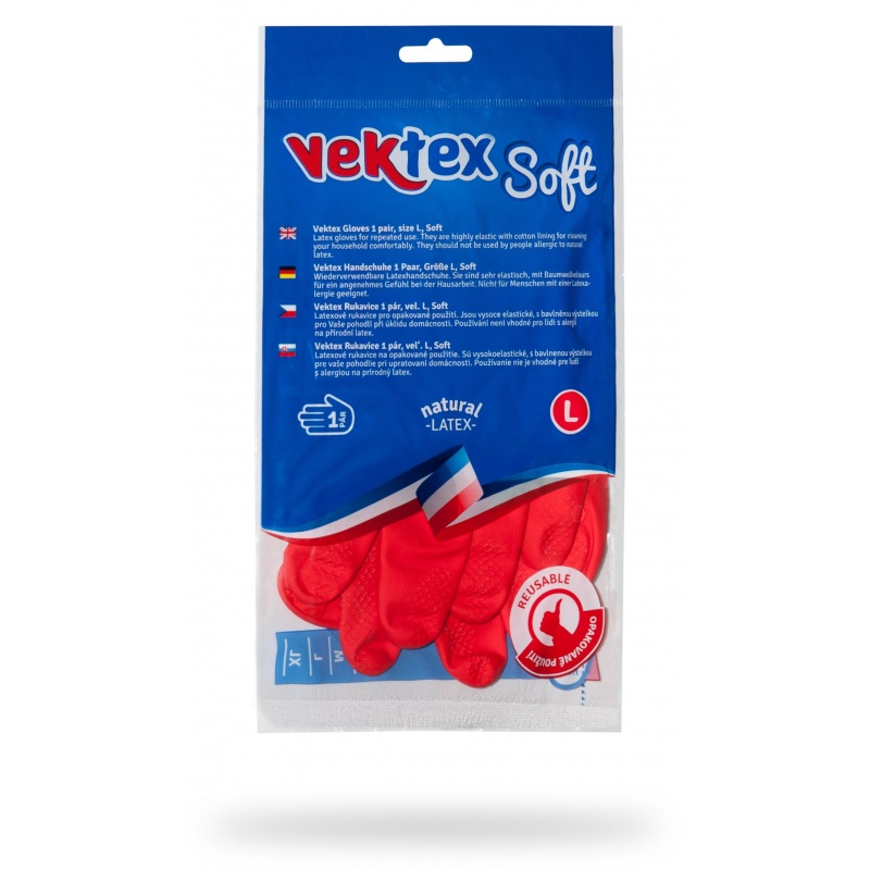Rukavice úklidové Vektex SOFT vel. L