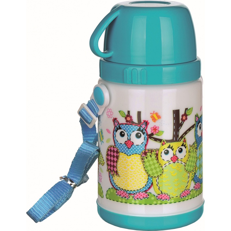 Termoláhev s hrnkem Banquet Sovičky modrá 320 ml